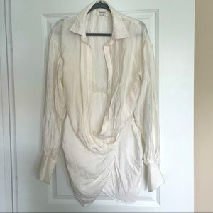 New White Linen Dress from House of CB size Medium